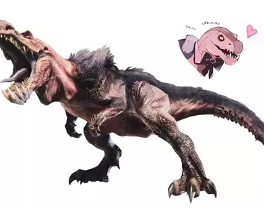 江湖傳言《蠻顎龍很像地雷系少女》於是「兔子即是正義」的漫畫家「井口病院」老師就根據這個meme進行了搞笑創作