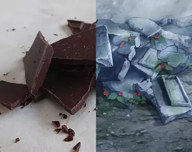 《背景插畫家傳授繪畫技巧》巧克力可以變出瓦礫堆？揉爛的紙可以變出一座山？