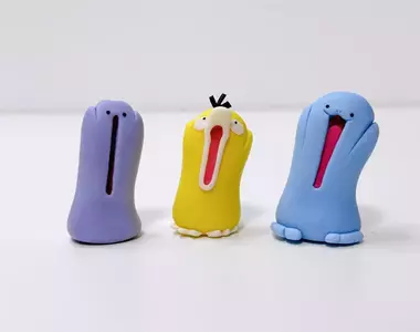 黏土達人製作《寶可夢吶喊模型》可達鴨、百變怪、沼王都成為了絕叫戲精