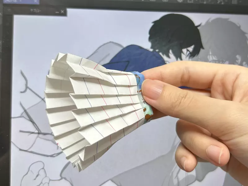 《百褶裙的畫法》與其憑空想像不如參考模型 前輩繪師的教學拯救了無數後進