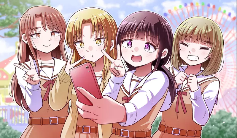 《女高中生的拍照心機》講述女生勾心鬥角的短篇漫畫 現實拍合照有沒有這麼誇張呢？