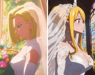 《動漫女角婚紗造型》女生心中最夢幻的衣裳,要不是有AI這畫面還真不容易看到