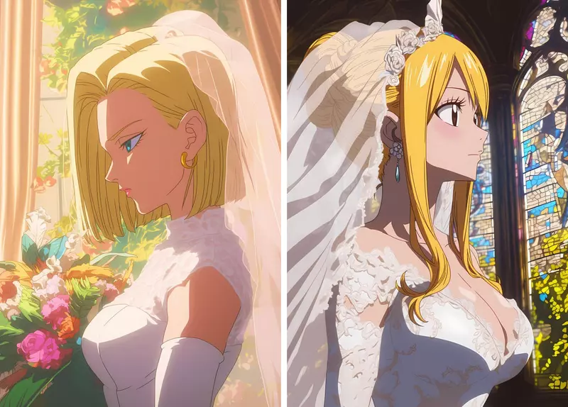 《動漫女角婚紗造型》女生心中最夢幻的衣裳,要不是有AI這畫面還真不容易看到 《動漫女角婚紗造型》女生心中最夢幻的衣裳,要不是有AI這畫面還真不容易看到