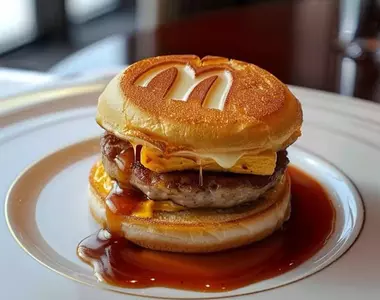 告訴AI把麥當勞弄成高級餐廳的樣子看看 結果大麥克跟麥克雞塊通通變成精緻的西式料理惹