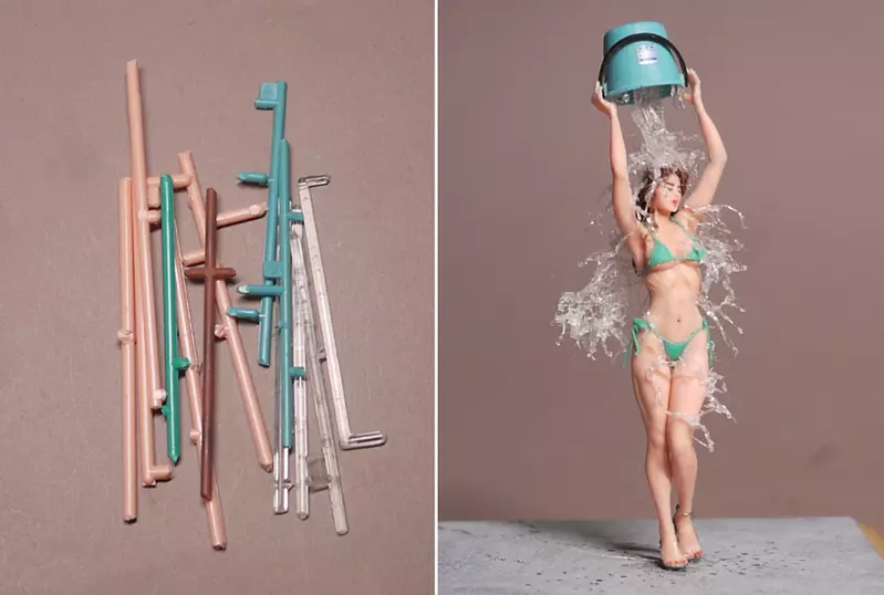 模型廢棄膠材再利用的最高境界 直接熱熔重塑成嶄新模型