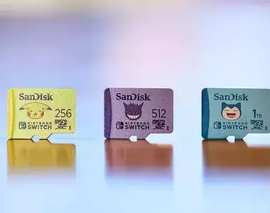 精靈寶可夢microSD卡 SanDisk推出256GB、512GB、1TB記憶卡,印有皮卡丘、耿鬼、卡比獸也太可愛惹