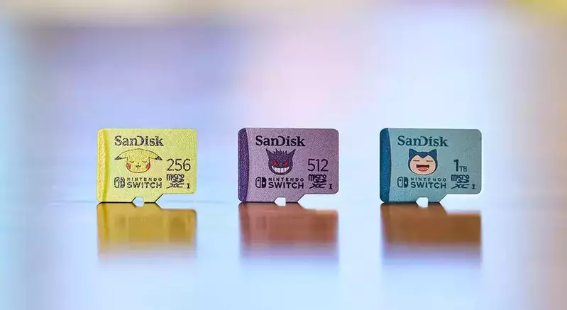精靈寶可夢microSD卡 SanDisk推出256GB、512GB、1TB記憶卡，印有皮卡丘、耿鬼、卡比獸也太可愛惹