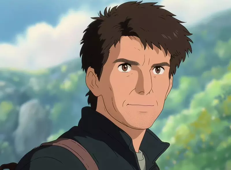 假如《好萊塢大明星轉生到了吉卜力世界》看看人家阿湯哥多帥❤