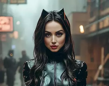 如果《安娜·德哈瑪斯》有機會參與詹姆斯岡恩的「DC宇宙」，選角有機會成為「貓女」的話，那大概會是這個樣子吧？