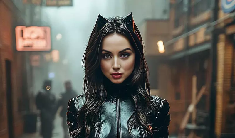 如果《安娜·德哈瑪斯》有機會參與詹姆斯岡恩的「DC宇宙」，選角有機會成為「貓女」的話，那大概會是這個樣子吧？