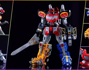 恐龍戰隊獸連者《樂高版大獸神》完全用LEGO拼湊出來的「金剛戰士」機體模型