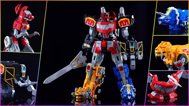 恐龍戰隊獸連者《樂高版大獸神》完全用LEGO拼湊出來的「金剛戰士」機體模型 恐龍戰隊獸連者《樂高版大獸神》完全用LEGO拼湊出來的「金剛戰士」機體模型