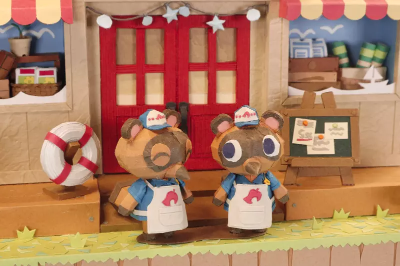 網友製作《Nook商店》動物森友會紙模型 就連狸貓雙胞胎哥哥豆狸與弟弟粒狸也一併做了出來