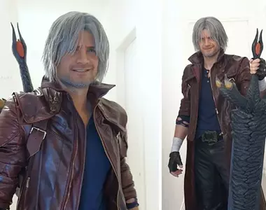 就是本人《SambuZ》這位義大利Coser扮演「惡魔獵人5」的但丁,不能說像只能說完全一樣惹