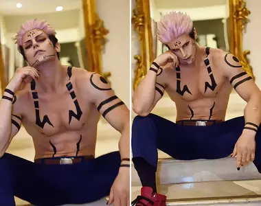 義大利猛男Coser《Taryn》神還原咒術迴戰「兩面宿儺」、「伏黑甚爾」造型,一身健美肌肉簡直無可挑剔