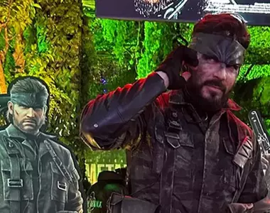 TGS24《潛龍諜影3：食蛇者》網友發現的大驚喜，覺得這現場的COSPLAY根本太傳神，簡直就跟本尊一樣~SNAAAAKE(喊)