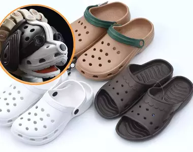 百元商品改造達人作品 將便宜橡膠拖鞋做成「小天使」裡的聖伯納犬