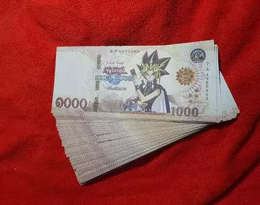 遊戲王假鈔泰國流行中 拿到手的鈔票要注意,因為上面出現可能會是武藤遊戲!?