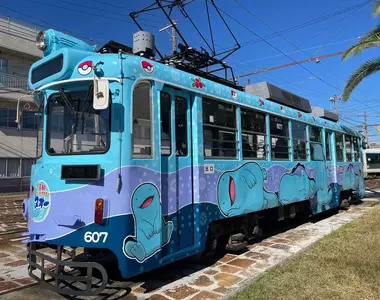 高知之友寶可夢《沼王主題電車》正式上路 由裡到外通通都是沼王~超可愛❤