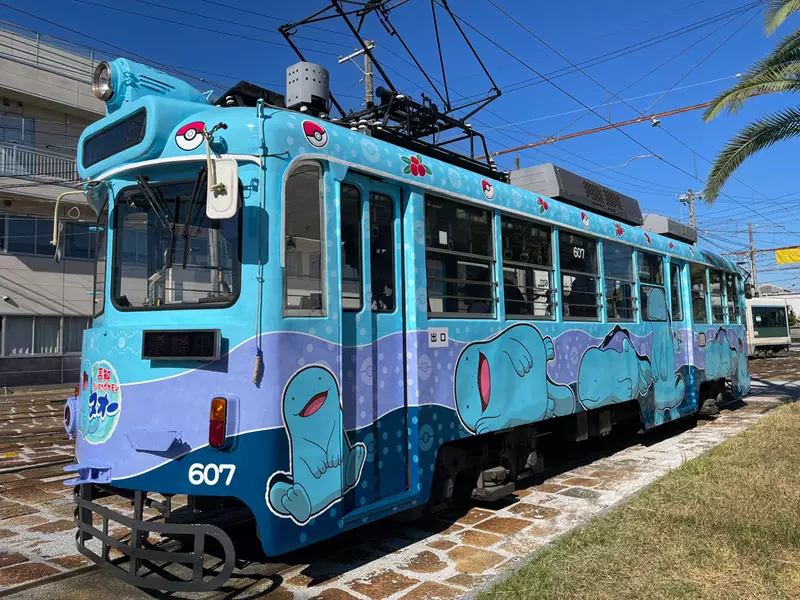 高知之友寶可夢《沼王主題電車》正式上路 由裡到外通通都是沼王~超可愛❤ 高知之友寶可夢《沼王主題電車》正式上路 由裡到外通通都是沼王~超可愛❤