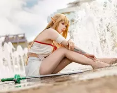 德國coser「hylishia」扮演《刀劍神域 結城明日奈》大受網友好評，感覺真的就像是從異世界來的美女一樣❤