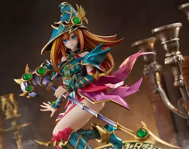 遊戲王角色模型《魔導女武神》腳踩魔法陣帶有浮空感的模樣真的帥爆