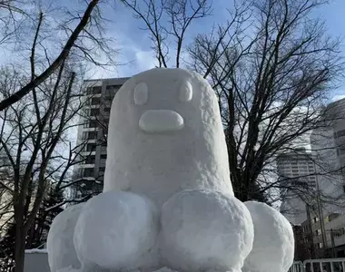 2025年《札幌雪祭》這不就是辣款「波堤地鼠甜甜圈」嗎!?完成度還真高啊