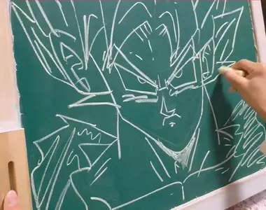 九歲男孩教你如何畫《超級賽亞人 悟空》小小年紀就能掌握精隨,當年的我還只能畫出火柴人而已...
