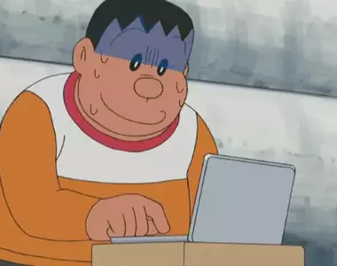 《圖中胖虎的心情》在電腦上遭遇什麼事情才這麼絕望?男生都能夠理解他的心情吧