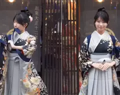 創業百年的《井上吳服店》請來美女介紹和服的綁襷教學