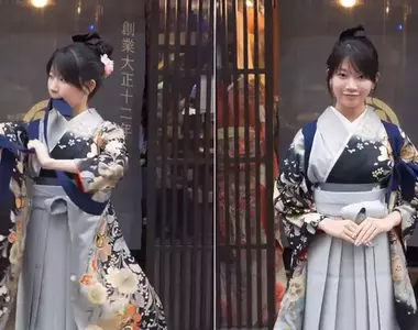 創業百年的《井上吳服店》請來美女介紹和服的綁襷教學
