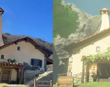 網友以1/50的比例手工還原《薩爾達傳說 曠野之息》中林克所居住的房子