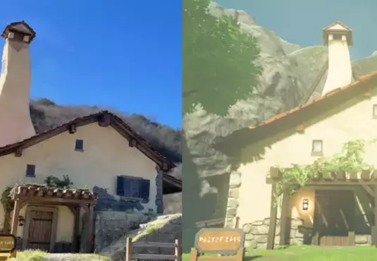 網友以1/50的比例手工還原《薩爾達傳說 曠野之息》中林克所居住的房子