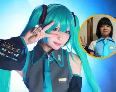 《Coser們的beforeafter對比照》那個曾經憧憬初音未來的少女如今也終於變成了初音的模樣惹