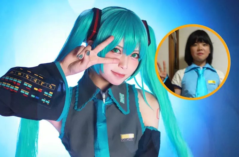 《Coser們的beforeafter對比照》那個曾經憧憬初音未來的少女如今也終於變成了初音的模樣惹