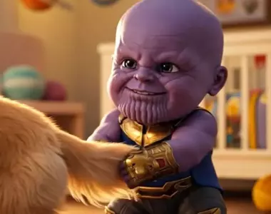 《薩諾斯小時候的模樣》羅德要是真的能回到過去,看到這麼可愛的小薩諾斯能狠下心動手嘛?