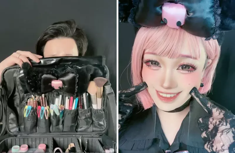 這麼可愛一定是男孩子 2寶把拔的「女裝男子」頂級化妝過程示範