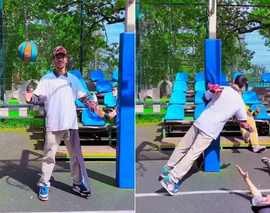 天才級別的假人模特兒模仿 那個倒下去的動作實在是太逼真惹