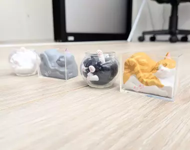 扭蛋玩具《液態貓咪》辣個能證明貓咪是外星人的模型3月推出