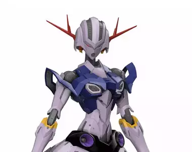 網友創作女性版的《吉翁克ZEONG》模型 比起過去男性化的設計,這樣的結構反而有種貴婦風的感覺