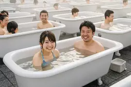 讓AI表現出《公共浴池》的感覺 這個結果算對也算是不對吧(汗) 讓AI表現出《公共浴池》的感覺 這個結果算對也算是不對吧(汗)