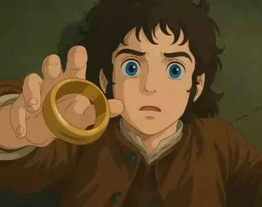 網友透過AI技術將《魔戒首部曲:魔戒現身》的預告片轉換成吉卜力風格的畫面