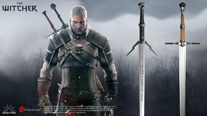 國外廠商推出《巫師》傑洛特銀劍、鋼劍1:1比例武器複製品 國外廠商推出《巫師》傑洛特銀劍、鋼劍1:1比例武器複製品