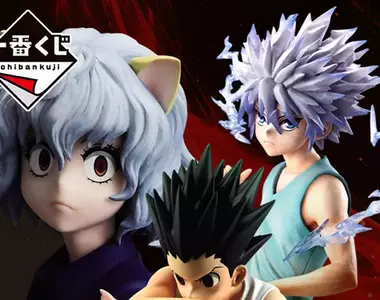 獵人一番賞《CHIMERA ANT 嵌合蟻篇》主題商品,尤其是八月推出的第二彈率先公佈五款小傑、奇犽、尼特羅會長、尼飛彼多、蟻王角色模型曝光