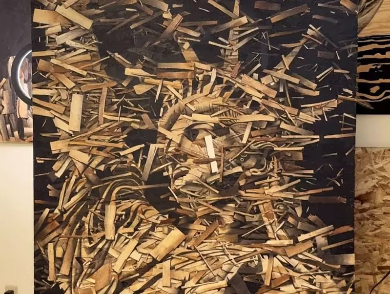 用OSB工程木材板創作的藝術家 沒什麼不可能就真的是被他想到而已