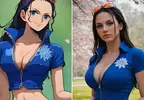 讓AI表現出《航海王真人版》的模樣 尾田大神設計女性角色的那個〝大〞，AI是有接收到數據的唷