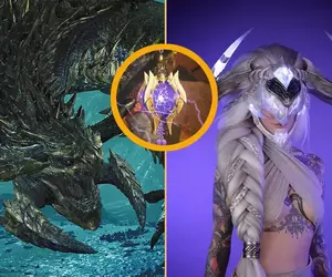 魔物獵人崛起《閃爍風暴呼嘯肆虐》自由挑戰任務今天開始，另外分享網友製作的「護鎖刃龍頭盔」裝備