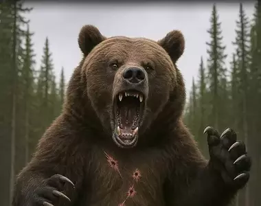 【熊出沒注意】新聞報導在日本長野縣出現了一頭胸口有七道傷痕的熊,北斗之熊!?