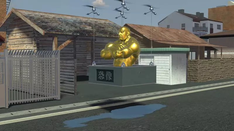 《防止泥水飛濺機器人》用強烈視線迫使駕駛轉向的高科技幻想設備