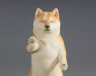 佛像雕刻師創作的《阿彌陀柴犬》這個逐漸昇華的表情看了真讓人心情沉澱啊